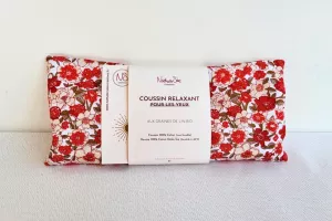 Bouillotte sèche déhoussable fleur apaisante yeux lavande
